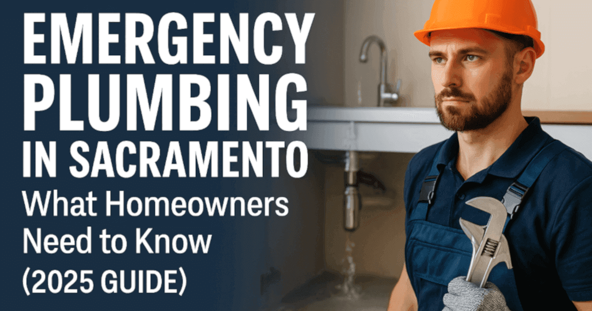 ๐จ Emergency Plumbing in Sacramento: What Homeowners Need to Know (2025 Guide)